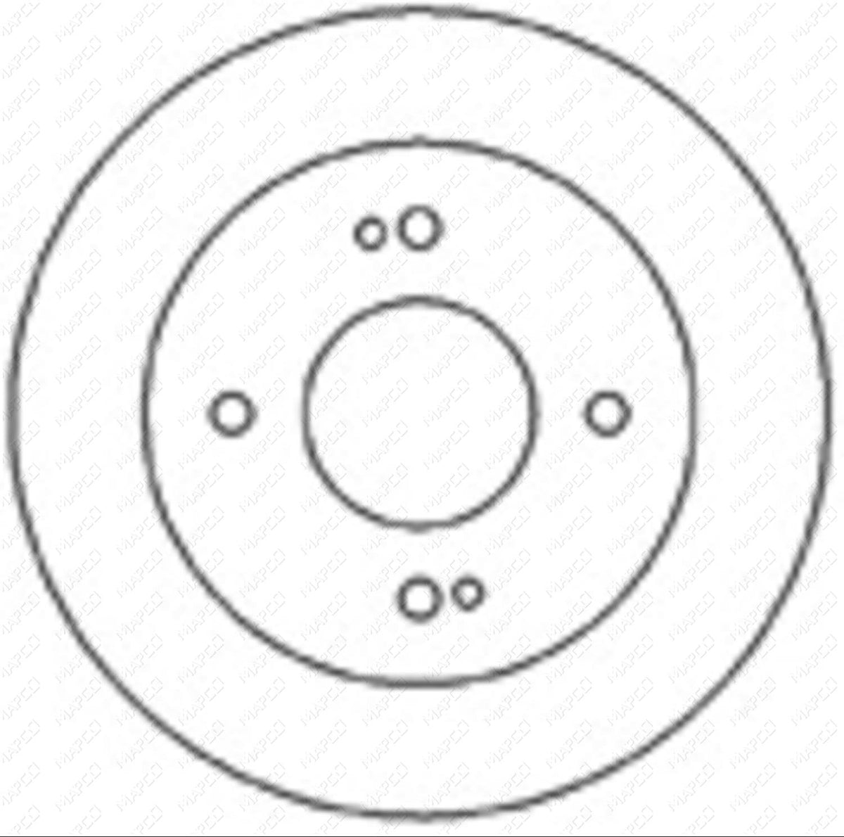 MAPCO Bremsscheibe Hinterachse  45507
