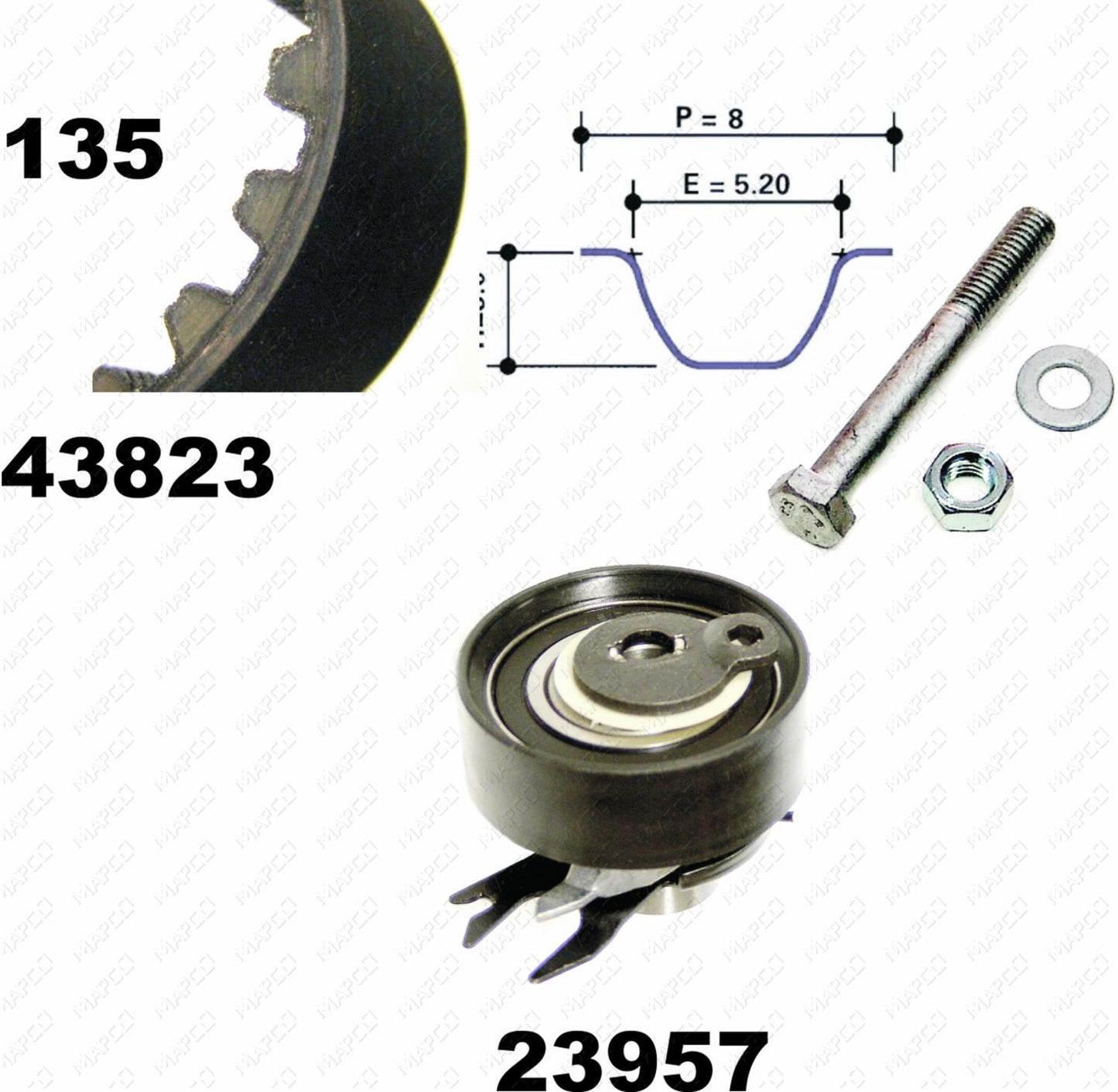 MAPCO Zahnriemensatz 23823