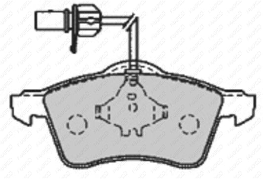 MAPCO Bremsbelagsatz, Scheibenbremse Vorderachse  6551