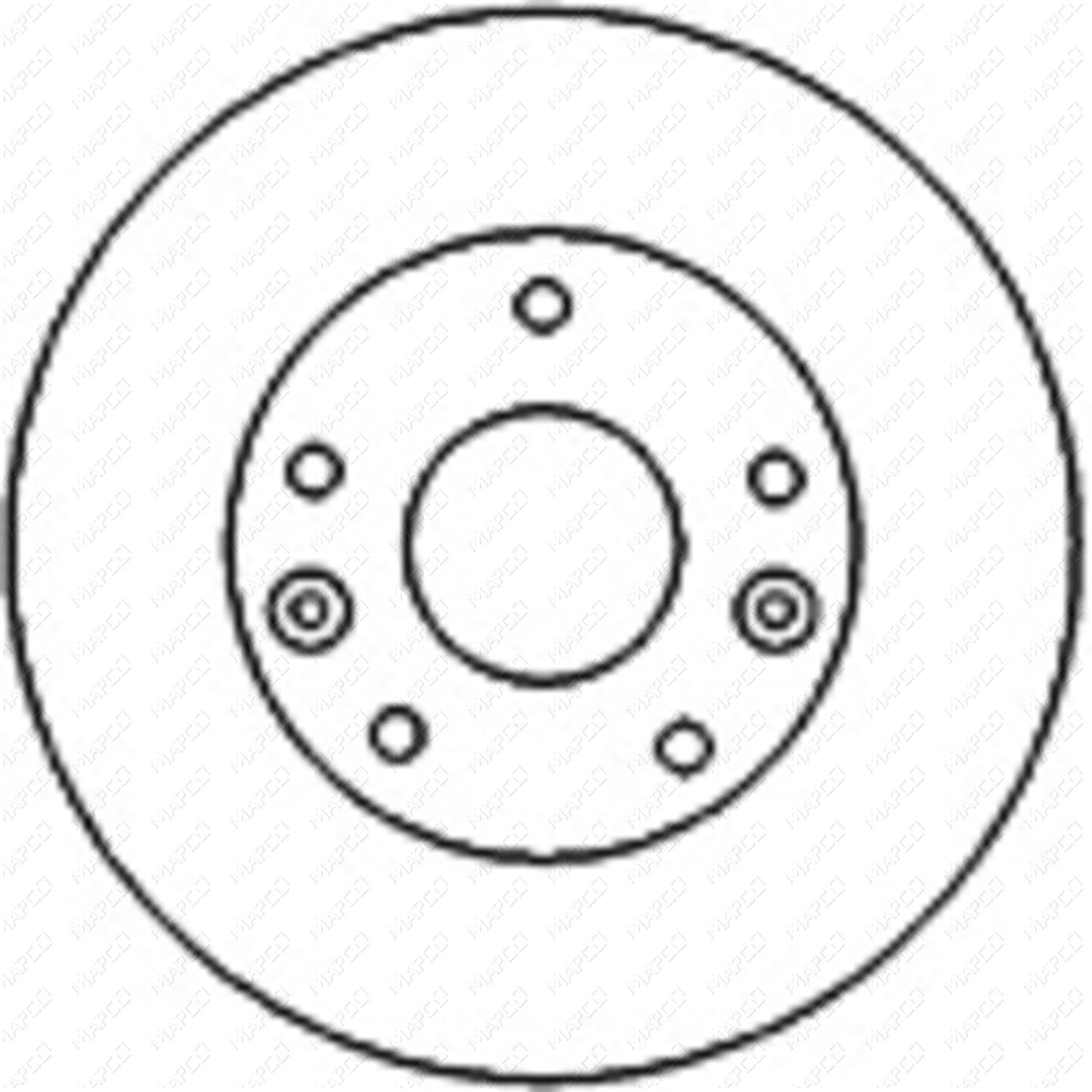 MAPCO Bremsscheibe Vorderachse  15579