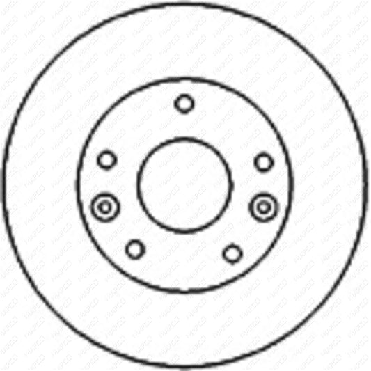 MAPCO Bremsscheibe Vorderachse  15579