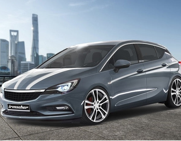 irmscher Astra K bis BJ 2020 5 Türer Foliendekor-Satz Seitenwand silber