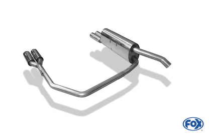 FOX Fiat Bravo 198 Endschalldämpfer Ausgang rechts/links - 2x76 Typ 13 rechts/links