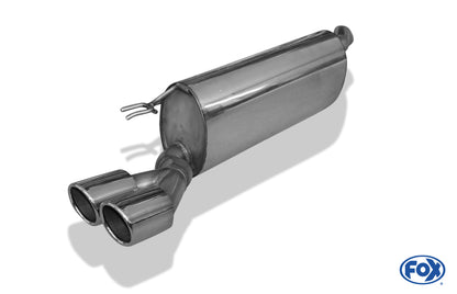 FOX Fiat Bravo 198 für Modelle mit Stoßstangenausschnitt Endschalldämpfer - 2x80 Typ 16