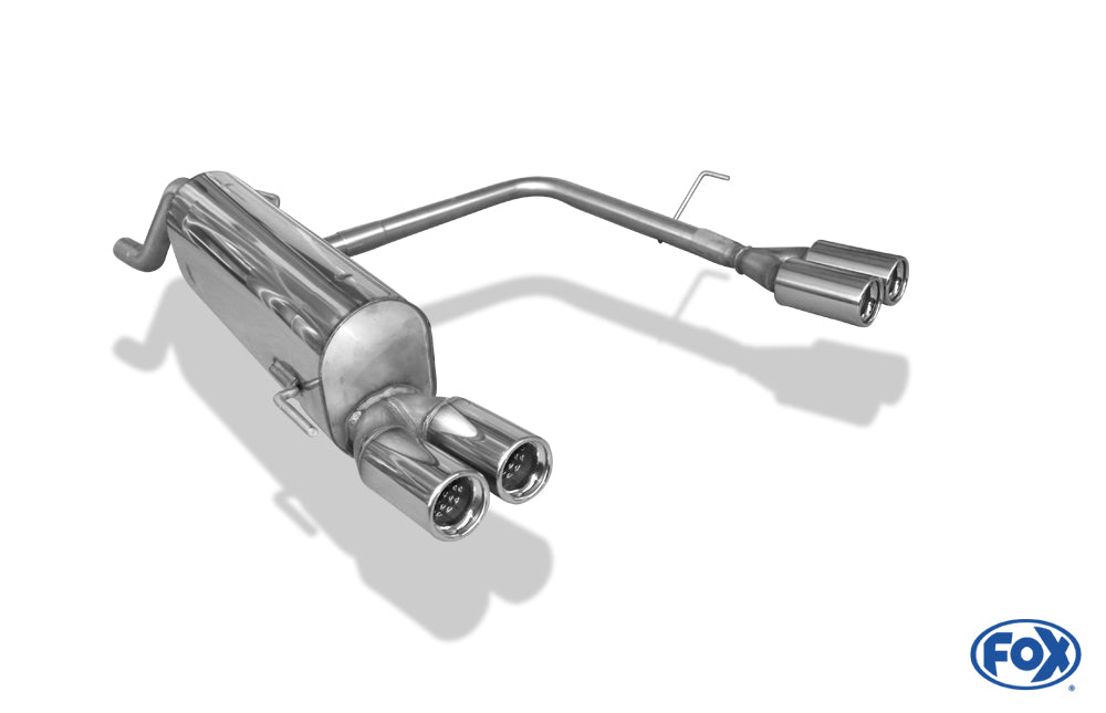 FOX Fiat Grande Punto 199 - Benzin Endschalldämpfer Ausgang rechts/links - 2x76 Typ 13 rechts/links