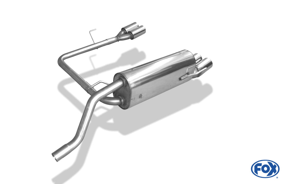 FOX Fiat Grande Punto 199 - Benzin Endschalldämpfer Ausgang rechts/links - 2x76 Typ 13 rechts/links