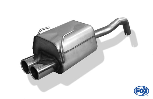 FOX Fiat 500/ 500C Endschalldämpfer - 2x76 Typ 12
