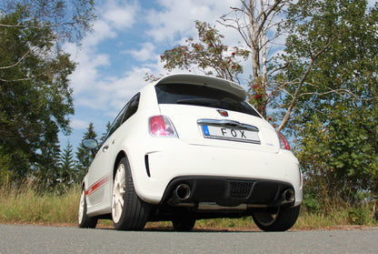 FOX Fiat 500 Abarth Endschalldämpfer quer Ausgang rechts/links - 1x100 Typ 25 rechts/links