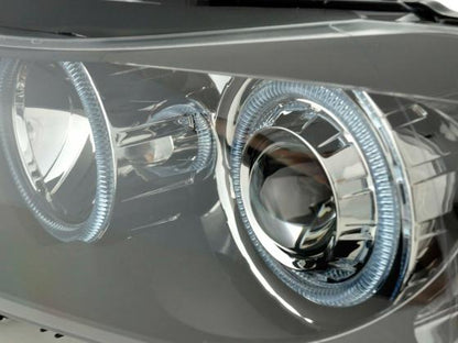 Scheinwerfer Set Angel Eyes BMW 3er Limousine/Touring Typ E90/E91 Bj. 05-08 schwarz