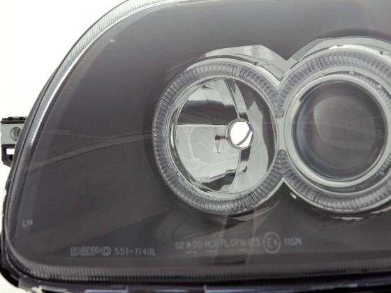Scheinwerfer Set Renault Clio Typ B  98-01 schwarz