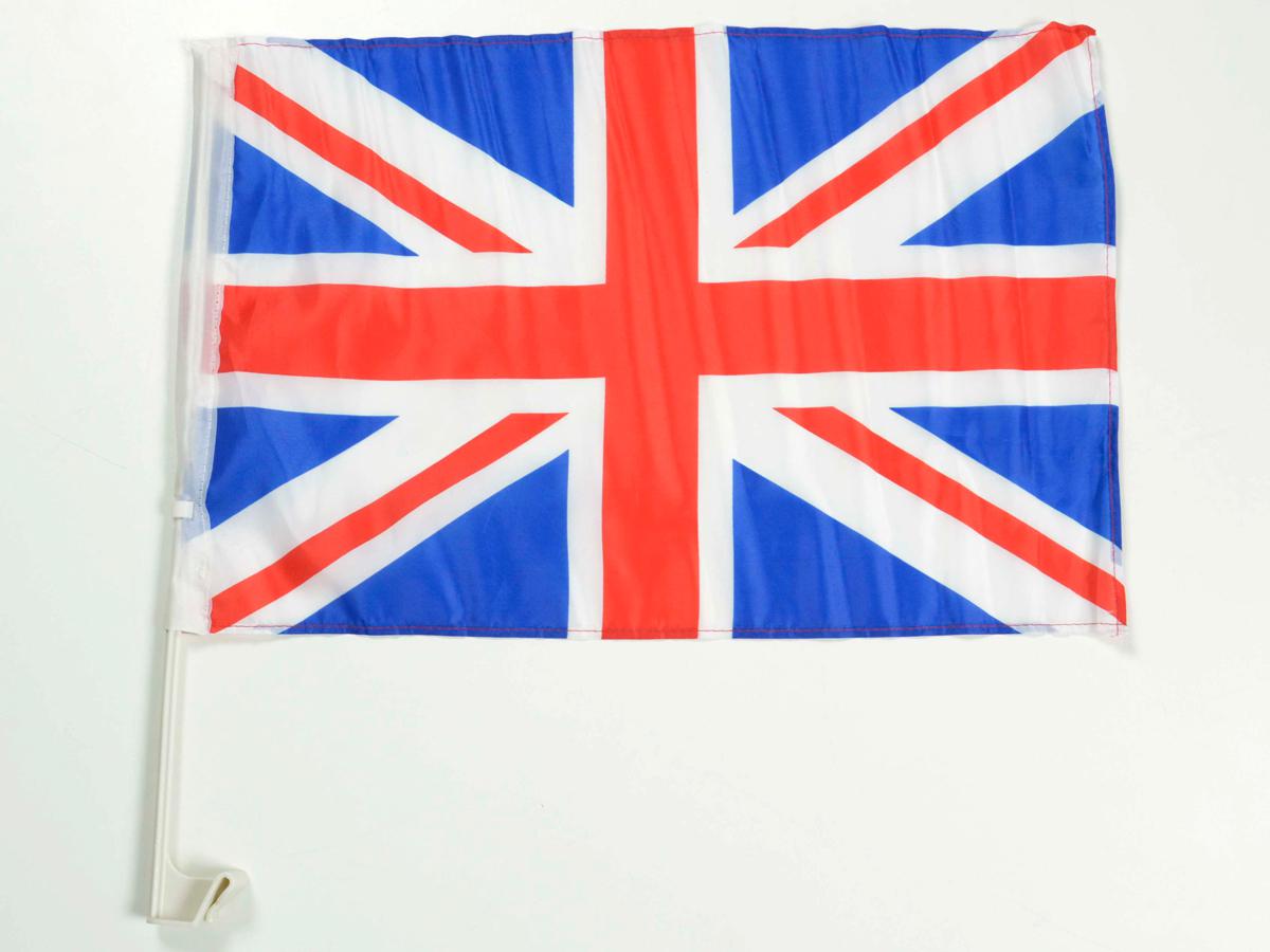 Autofahne Autoflagge Großbritannien Fahne mit Halterung für