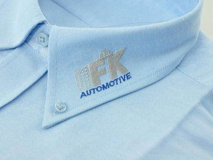 FK Businesshemd kurzarm Größe 41 aus Baumwolle Farbe blau