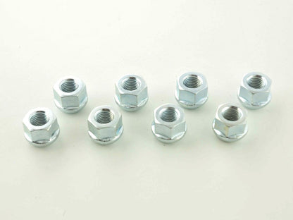 Radmuttern Set (8 Stk.) Länge 23mm Kugelbund M12x1,5 silber