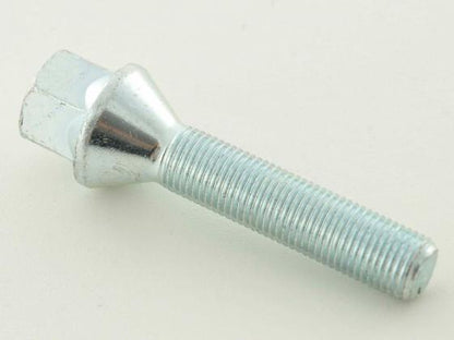 Radschraube einzeln Kegelbund Schaftlänge 45mm M12x1,25 silber