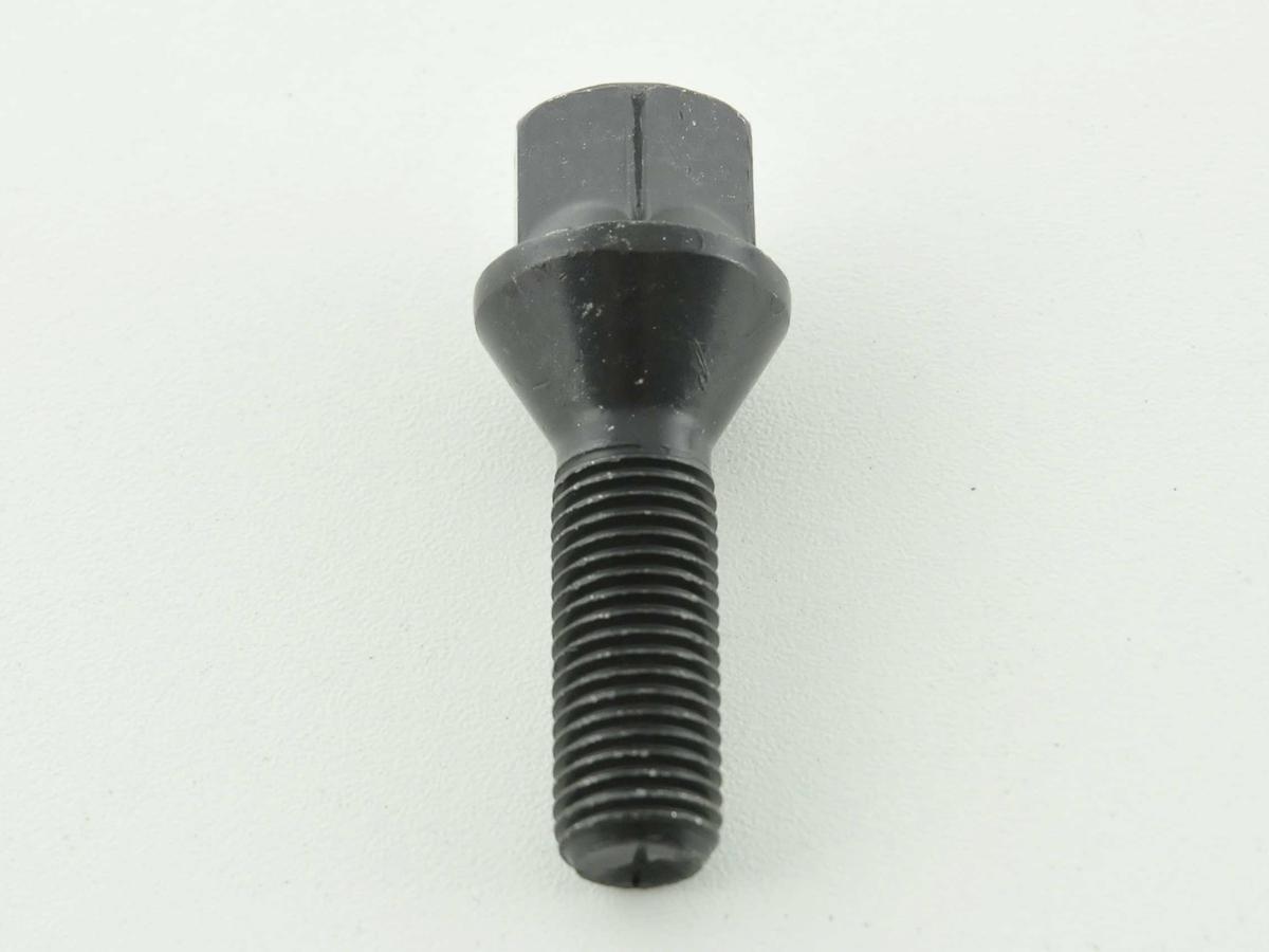 Radschraube einzeln Schaftlänge 43mm Kegelbund schwarz M12x1,5