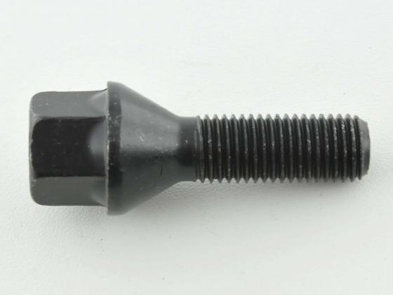 Radschraube einzeln Schaftlänge 32mm Kegelbund schwarz M14x1,5