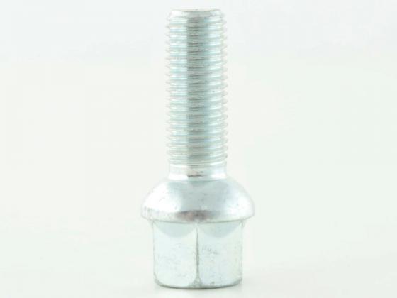 Radschraube einzeln Schaftlänge 35mm Kugelbund silber M12x1,5