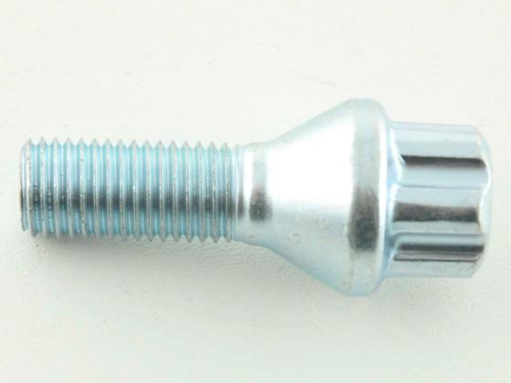 Radschrauben Set (10 Stk.) Kegelbund Schaftlänge 27mm M12x1,25 silber