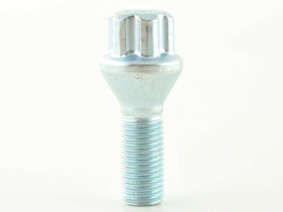 Radschrauben Set (10 Stk.) Kegelbund Schaftlänge 39mm M12x1,25 silber