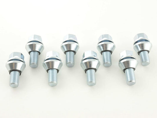 Radschrauben Set (8 Stk.) Schaftlänge 21mm Kegelbund silber M14x1,5