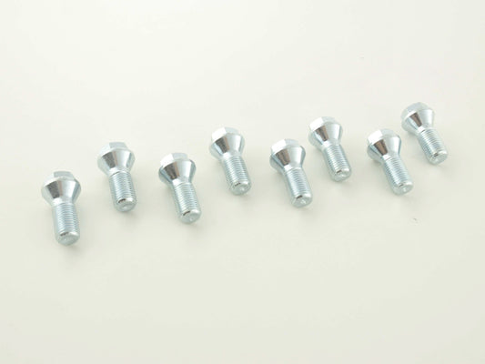 Radschraube einzeln Schaftlänge 26mm Kegelbund Kurzkopf silber M12x1,5