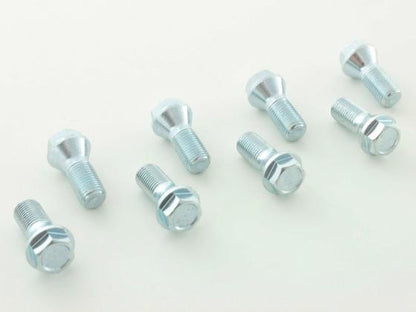 Radschrauben Set (8 Stk.) Schaftlänge 26mm Kegelbund Kurzkopf silber M12x1,5