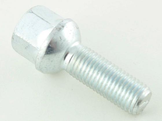 Radschrauben Set (8 Stk.) Schaftlänge 35mm Kugelbund silber M12x1,5