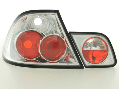 Rückleuchten Set gebraucht Heckleuchten BMW 3er Coupe Typ E46 Bj. 99-02 chrom