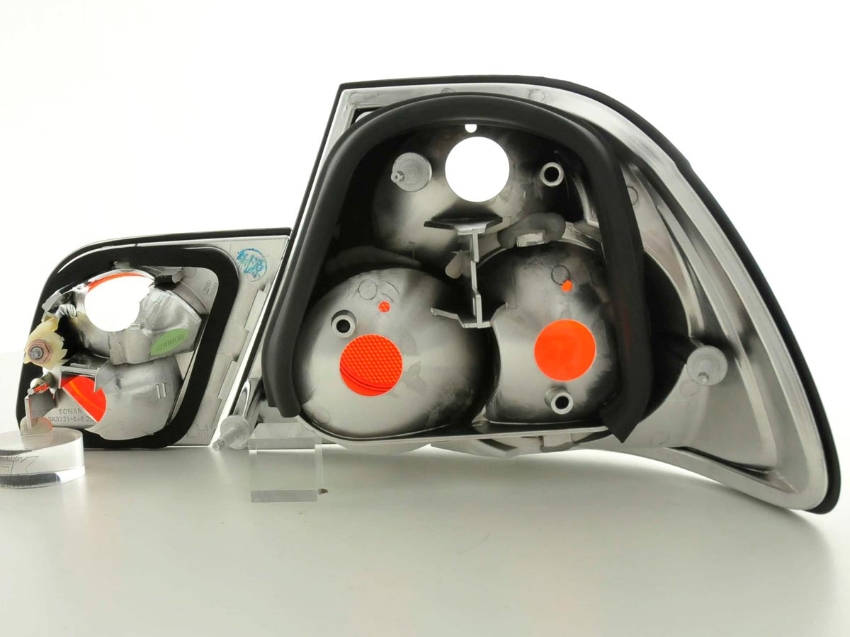 Rückleuchten Set gebraucht Heckleuchten BMW 3er Coupe Typ E46 Bj. 99-02 chrom