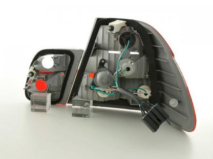 Rückleuchten Set BMW 3er Limo Typ E46 Bj. 98-01 weiß/rot