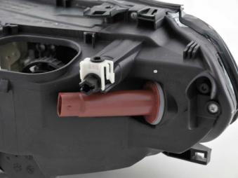 Verschleißteile Xenon Scheinwerfer gebraucht rechts BMW 3er E46 Coupe Bj. 03-06, schwarz