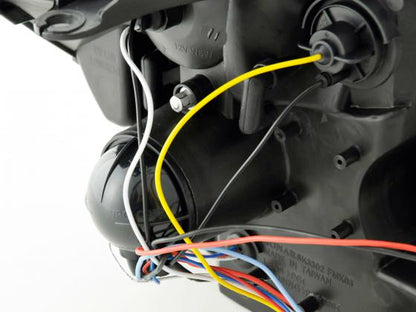 Scheinwerfer Set Ford Fiesta Typ MK6 Bj. 03-07 schwarz