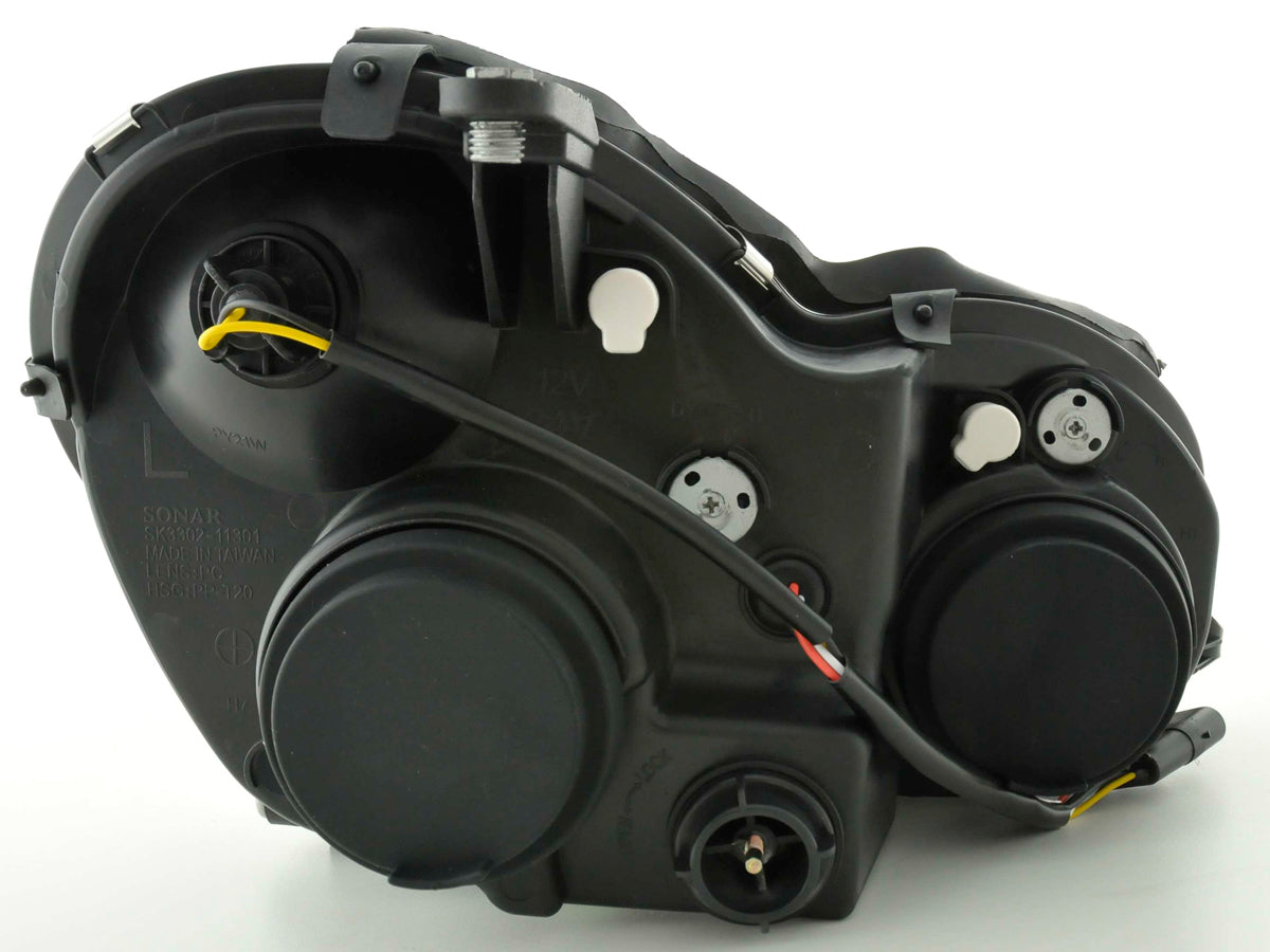 Scheinwerfer Set Mercedes C-Klasse Typ W203 Bj. 00-07 schwarz