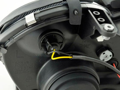 Scheinwerfer Set Mercedes C-Klasse Typ W203 Bj. 00-07 schwarz