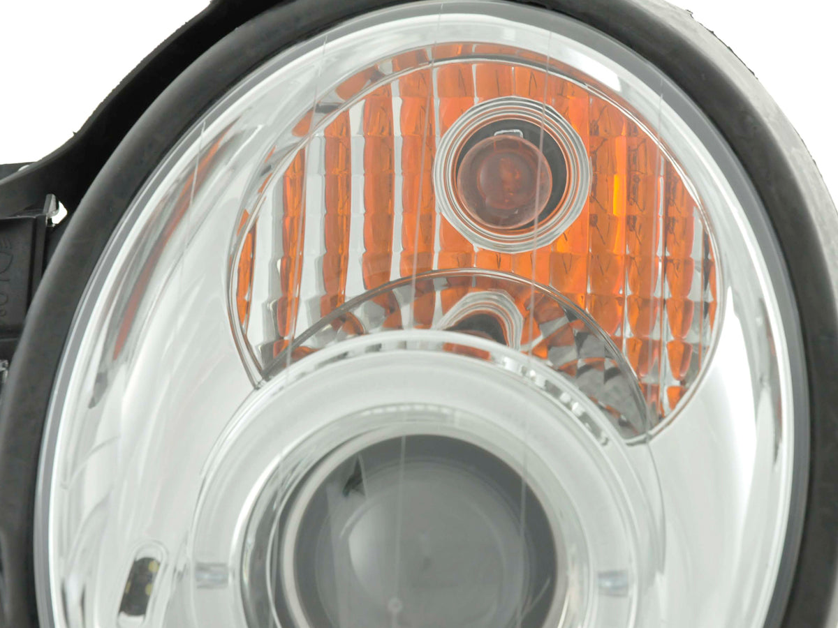 Scheinwerfer Set Angel Eyes Mercedes CLK Typ W208 Bj. 98-02 chrom