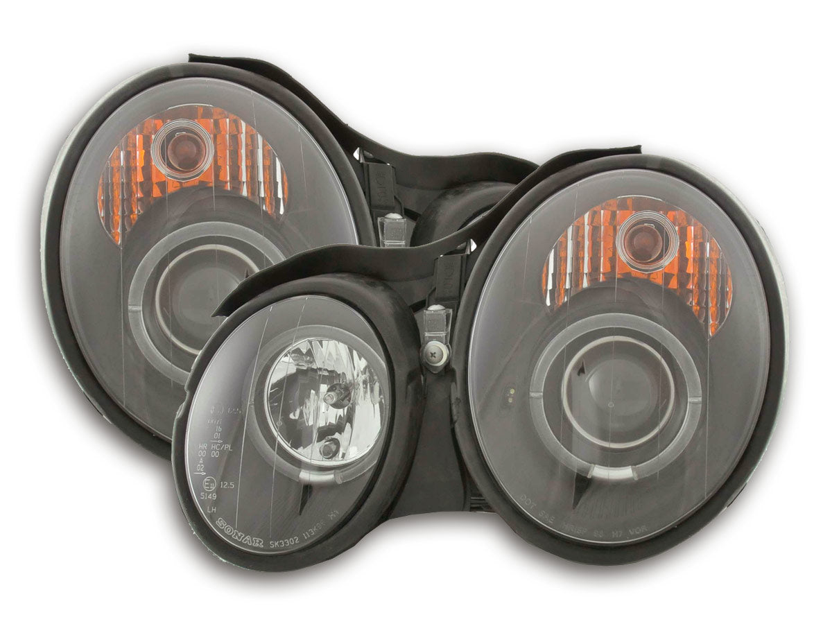 Scheinwerfer Mercedes CLK Typ W208 Bj. 98-02 schwarz für Rechtslenker
