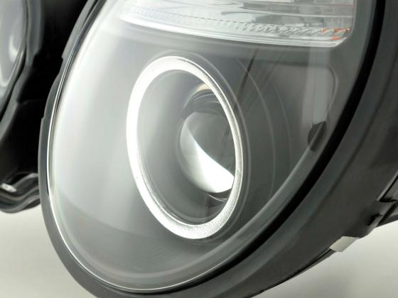 Scheinwerfer Set Mercedes E-Klasse Typ W210 Bj. 95-98 schwarz für Rechtslenker