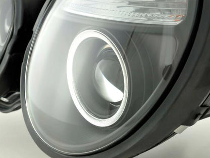 Scheinwerfer Set Mercedes E-Klasse Typ W210 Bj. 95-98 schwarz für Rechtslenker