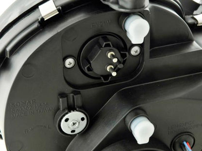 Scheinwerfer Set Mercedes E-Klasse Typ W210 Bj. 95-98 schwarz für Rechtslenker