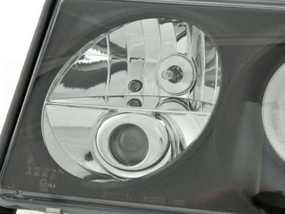 Scheinwerfer Set Mercedes E-Klasse Typ W124 Bj. 85-93 schwarz