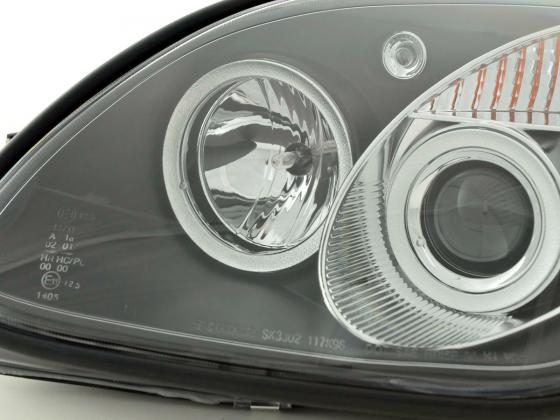 Scheinwerfer Set Mercedes SLK Typ R170  96-97 / 01-02 schwarz