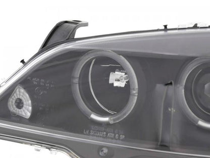 Scheinwerfer Set Opel Astra G Bj. 98-03 schwarz