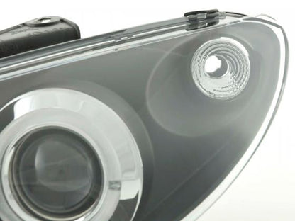 Scheinwerfer Set Peugeot 206 Bj. 98-03 schwarz