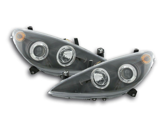 Scheinwerfer Set Peugeot 307 Bj. 01-06 schwarz