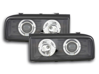 Scheinwerfer Set VW Corrado Typ 53i Bj. 1987-1995 schwarz