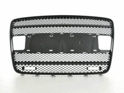 Sportgrill mit Positionslichthalter Frontgrill passend für Audi Q7 Typ 4L Bj. 05-09 schwarz