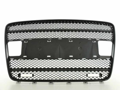 Sportgrill mit Positionslichthalter Frontgrill passend für Audi Q7 Typ 4L Bj. 05-09 schwarz