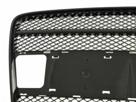 Sportgrill mit Positionslichthalter Frontgrill passend für Audi Q7 Typ 4L Bj. 05-09 schwarz