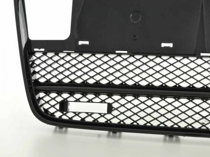Sportgrill mit Positionslichthalter Frontgrill passend für Audi Q7 Typ 4L Bj. 05-09 schwarz