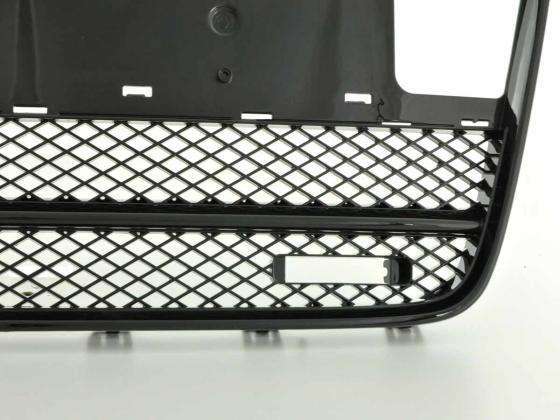 Sportgrill mit Positionslichthalter Frontgrill passend für Audi Q7 Typ 4L Bj. 05-09 schwarz